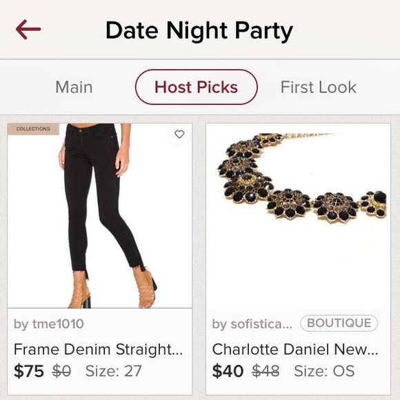 Charlotte Daniel New Black & Rhinestone Necklace - Picture 4 of 6